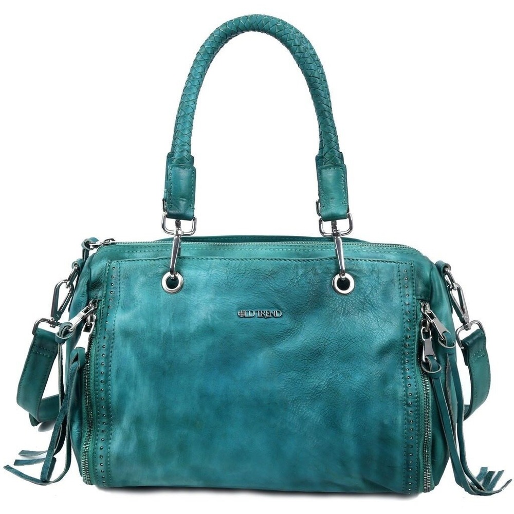 NWT Old Trend Walnut Satchel in Vintage Aqua